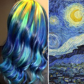 Una estilista convierte el cabello en lienzos de obras de arte&nbsp;clásicas