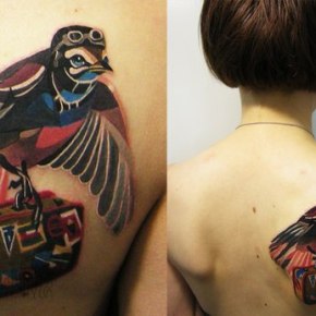 Los asombrosos y coloridos tatuajes de Sasha&nbsp;Unisex